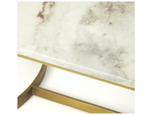 Butler Specialty Company Corsini Marble & Metal Coffee Table, Multi-Color 4446389