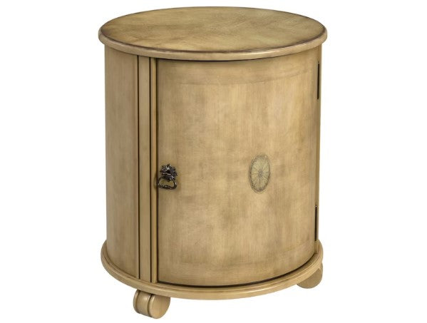 Butler Specialty Company Lawrie Drum End Table, Beige 1260424
