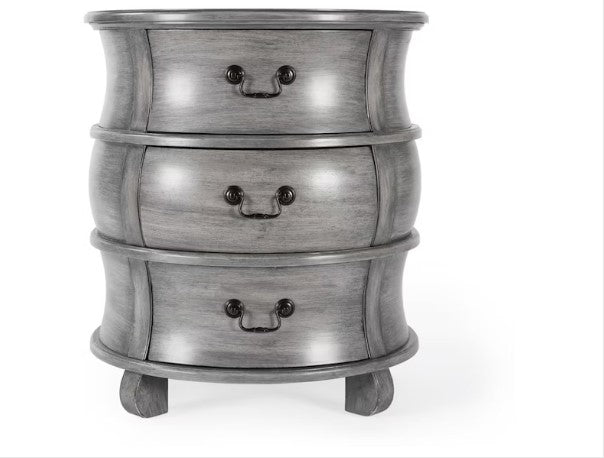 Butler Specialty Company Bentley Barrel End Table, Gray 523418