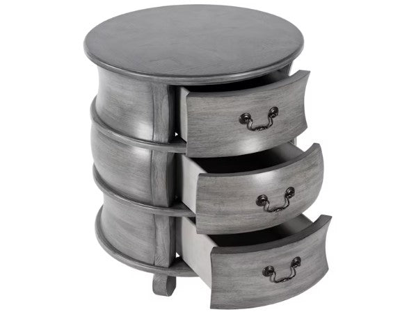 Butler Specialty Company Bentley Barrel End Table, Gray 523418