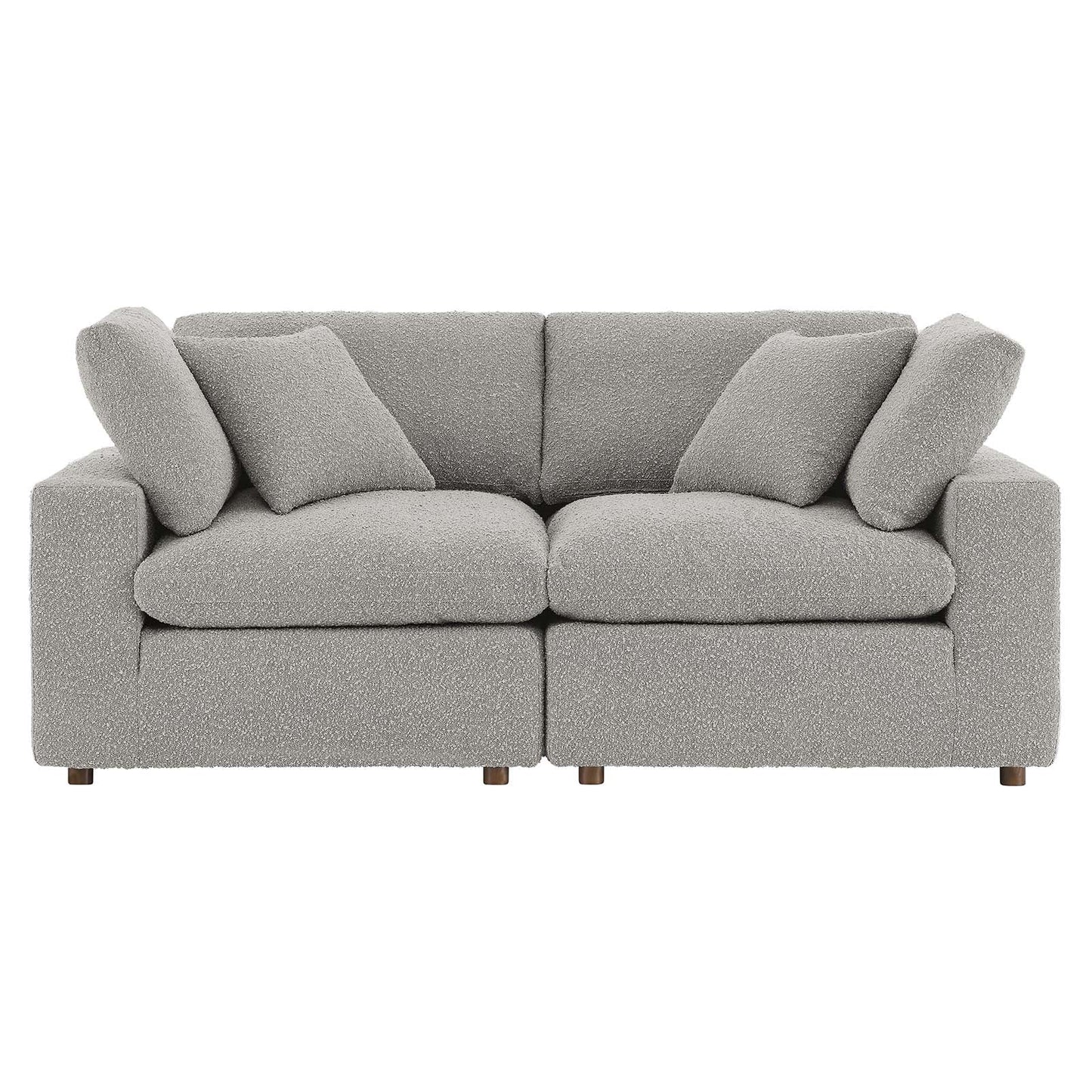 Modway Commix Down Filled Overstuffed Boucle Fabric Loveseat