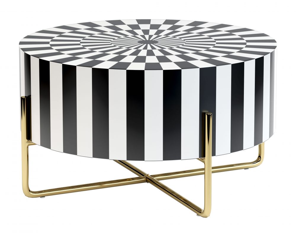 Zuomod Thistle Coffee Table Black & White 101919