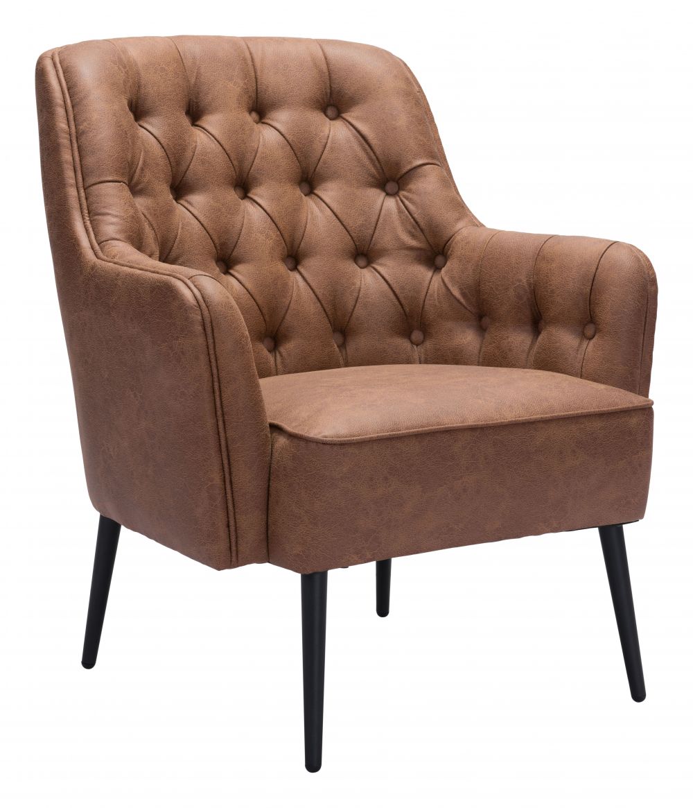 Zuomod Tasmania Accent Chair Vintage Brown 109053