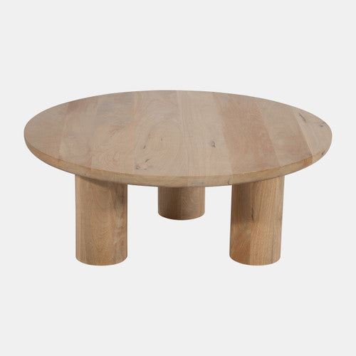 Sagebrook Home Wood, 35" Scandinavian Coffee Table, Nat Kd 17531-02