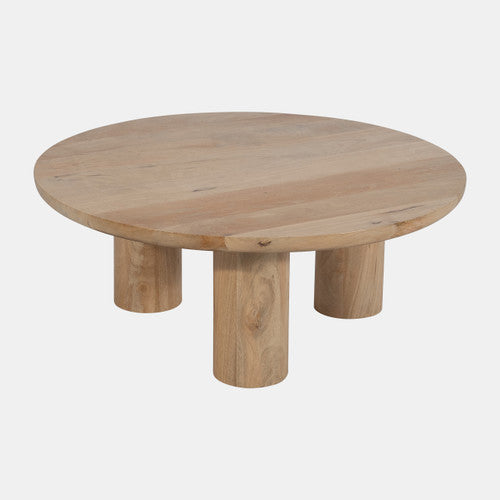 Sagebrook Home Wood, 35" Scandinavian Coffee Table, Nat Kd 17531-02