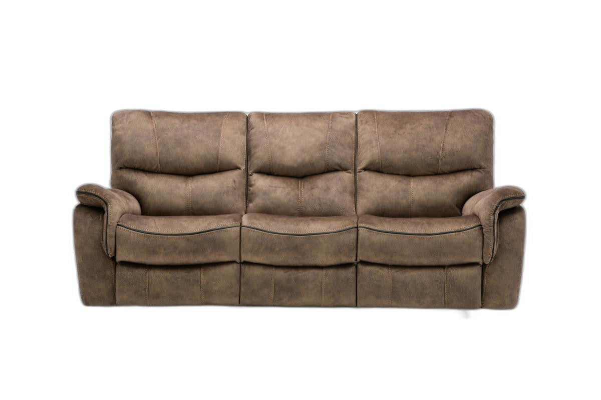 Homeroots 84" Faux Leather Reclining Sofa 329391