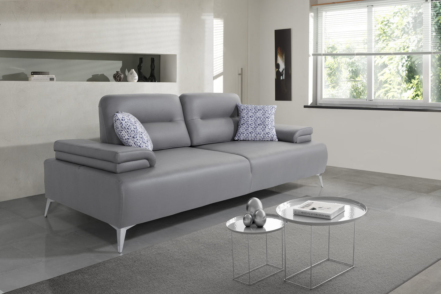 Whiteline Ruslan Sofa SO1759-LGRY