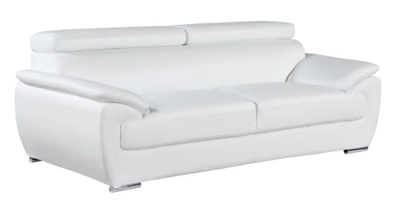 Homeroots 86" Captivating Leather Sofa