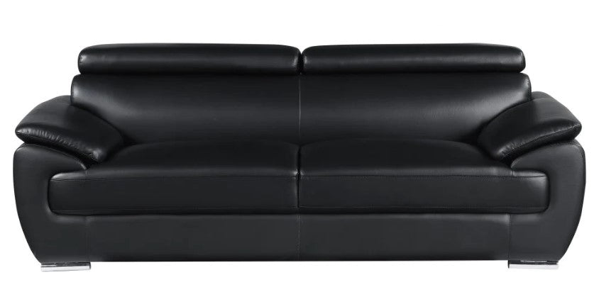 Homeroots 86" Captivating Leather Sofa