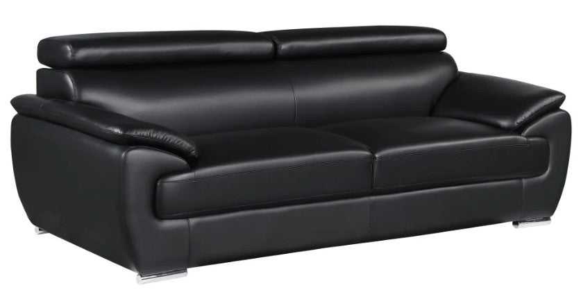 Homeroots 86" Captivating Leather Sofa