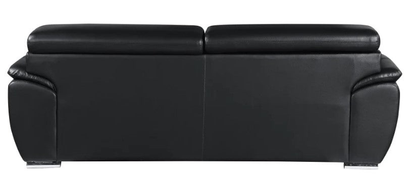 Homeroots 86" Captivating Leather Sofa