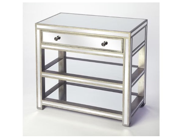 Butler Specialty Company Miranda Mirrored Console Table, Gold, Silver 3509146