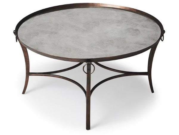 Butler Specialty Company Marilyn Metal & Mirrored Coffee Table, Copper 1289025