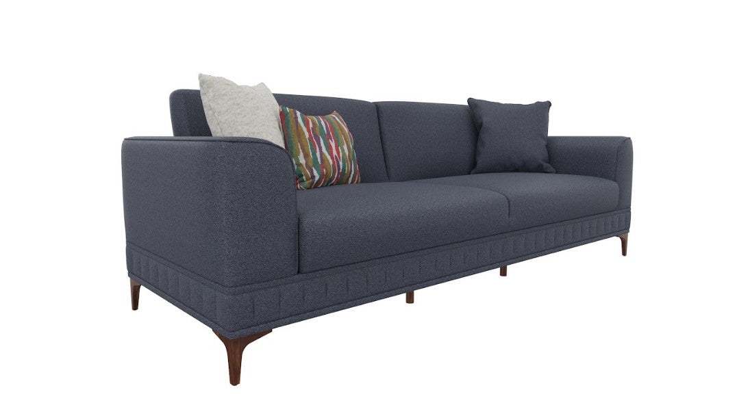 Enza Home Pavia 3 Seater Sofa Bed - 2120 - K4 - 11802 Navy Blue - AR:301 1454098