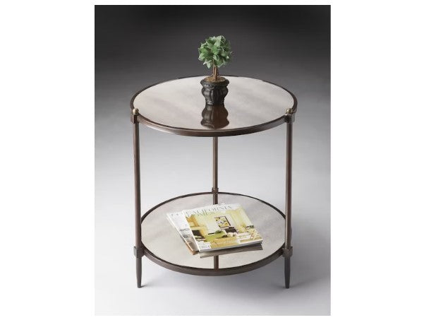 Butler Specialty Company Peninsula Mirrored Side Table, Gray 3048025