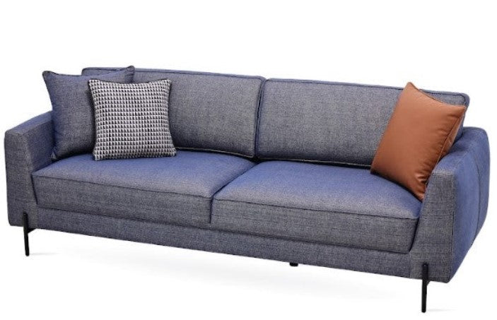 Enza Home Dante 2 Seater Sofa - 2101 - K3 - 12703 Blue - AR:217 1434088