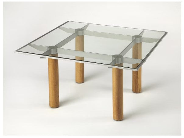 Butler Specialty Company Cirrus Glass & Metal Coffee Table, Multi-Color 3782140