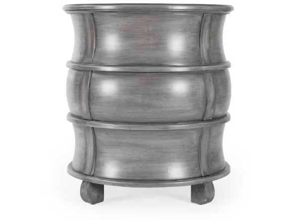 Butler Specialty Company Bentley Barrel  End Table, Gray 523418