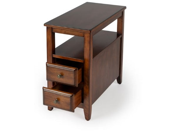 Butler Specialty Company Marcus Side Table with Storage, Medium Brown 6191011