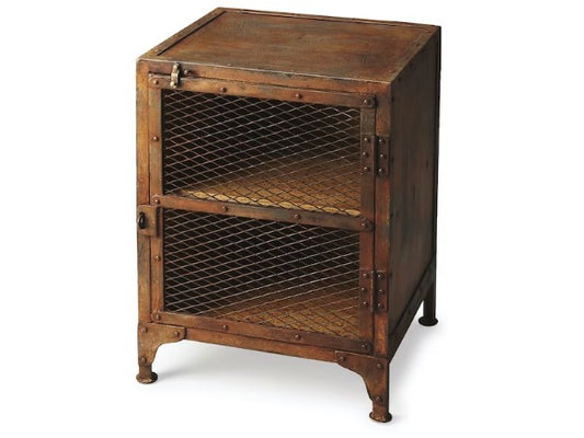 Butler Specialty Company Lucas Industrial Chic End Table, Medium Brown 3132025