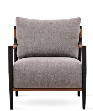 Enza Home Linz Armchair - Metal - 2118 - K2 - 22406 Grey - KL:40109 Tobacco - AR:217 1454073