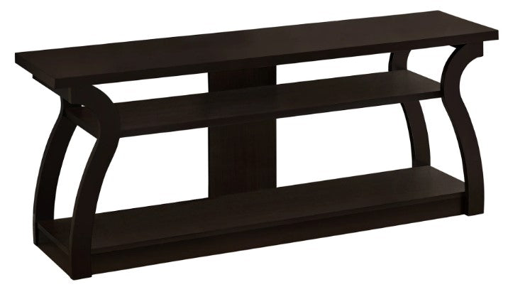 Monarch Specialties Tv Stand, 60 Inch, Console, Media Entertainment Center, Contemporary, Modern