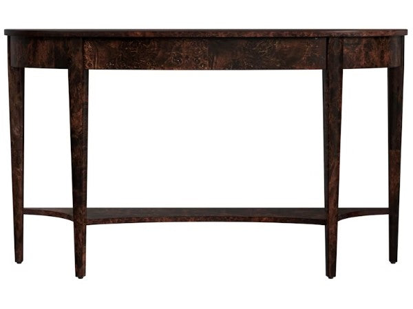 Butler Specialty Company Astor 54"W Demilune Console Table, Dark Brown 4146446