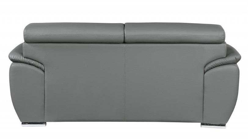 Homeroots 86" Captivating Leather Sofa