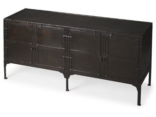 Butler Specialty Company Owen Industrial Chic Console Cabinet, Black 3164025