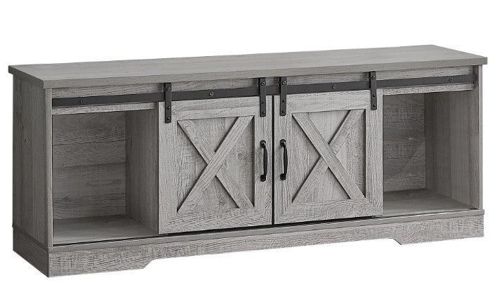 Monarch Specialties Tv Stand, 60 Inch, Console, Media Entertainment Center, Storage Cabinet, Transitional