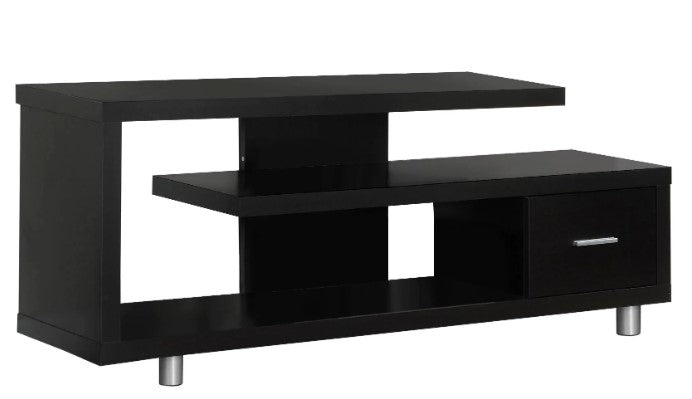 Monarch Specialties Tv Stand, 60 Inch, Media Entertainment Center, Contemporary, Modern