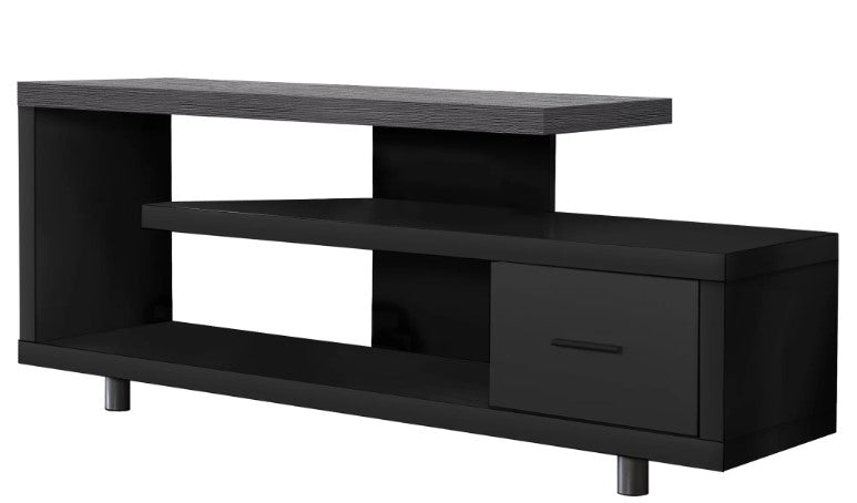 Monarch Specialties Tv Stand, 60 Inch, Media Entertainment Center, Contemporary, Modern