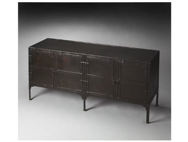 Butler Specialty Company Owen Industrial Chic Console Cabinet, Black 3164025