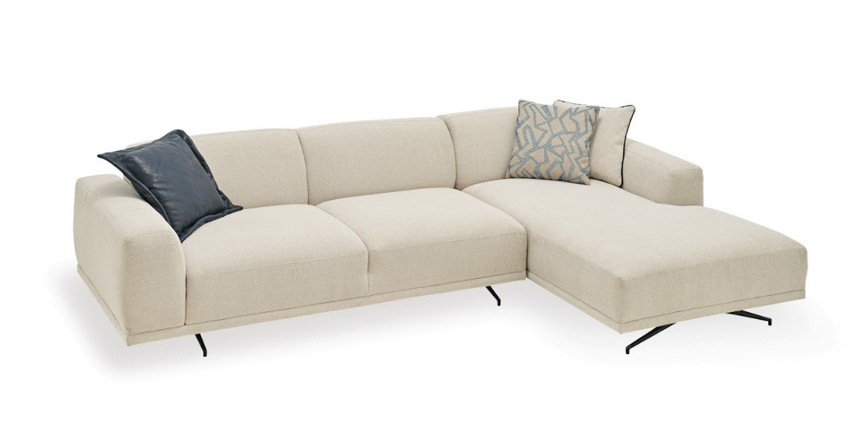 Enza Home Giorno L Corner Sofa - Right Hand Facing - 2045 - K1 - 22405 Ecru Z2 - AR:217 1431749