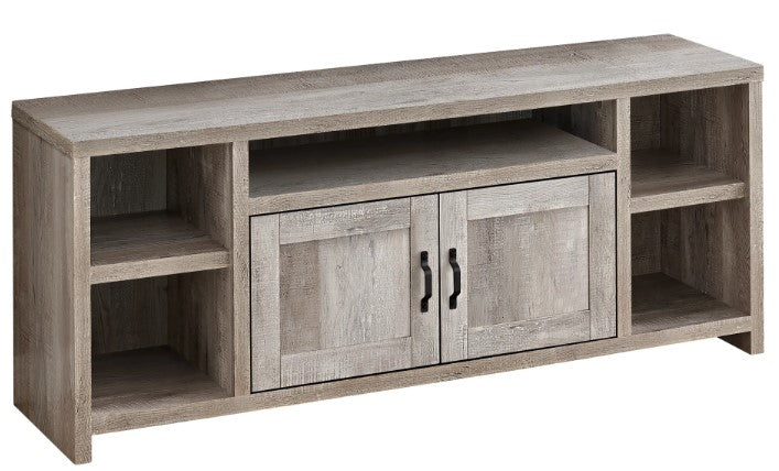 Monarch Specialties Tv Stand, 60 Inch, Media Entertainment Center, Storage Cabinet, Transitional