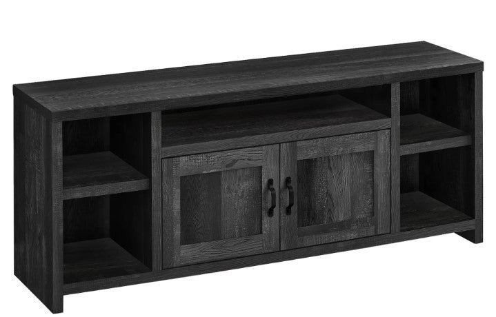 Monarch Specialties Tv Stand, 60 Inch, Media Entertainment Center, Storage Cabinet, Transitional