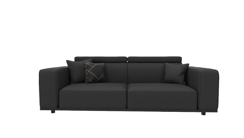 Enza Home Milos 3 Seater Sofa - 2211 - K4 - 16205 Anthracite - AR:317 1562897