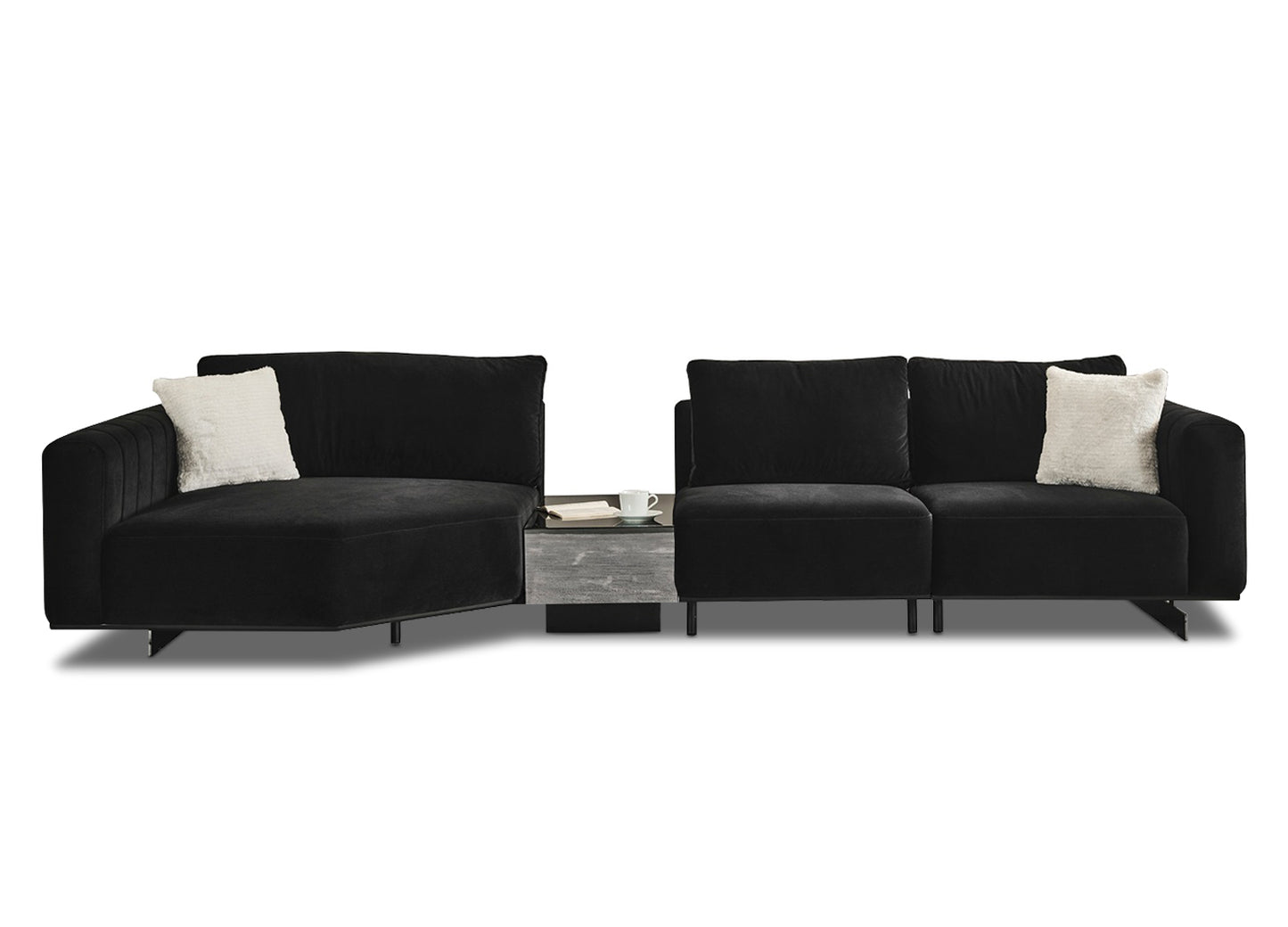 Whiteline Vision Modular Sofa SO1839-BLK