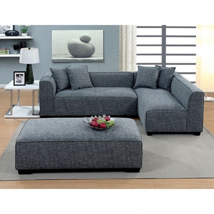 Furniture of America Sorvino Contemporary L-Shape Sectional IDF-6120-SEC