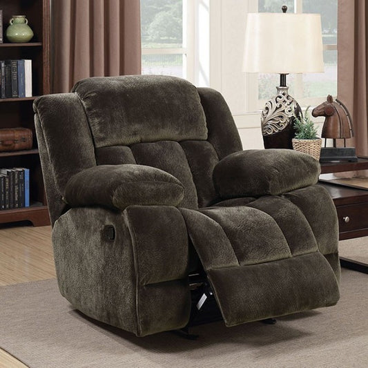 Furniture of America Estry Transitional Glider Recliner IDF-6283-CH