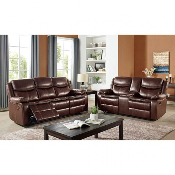 Furniture of America Prestwick Reclining Loveseat IDF-6343-LV