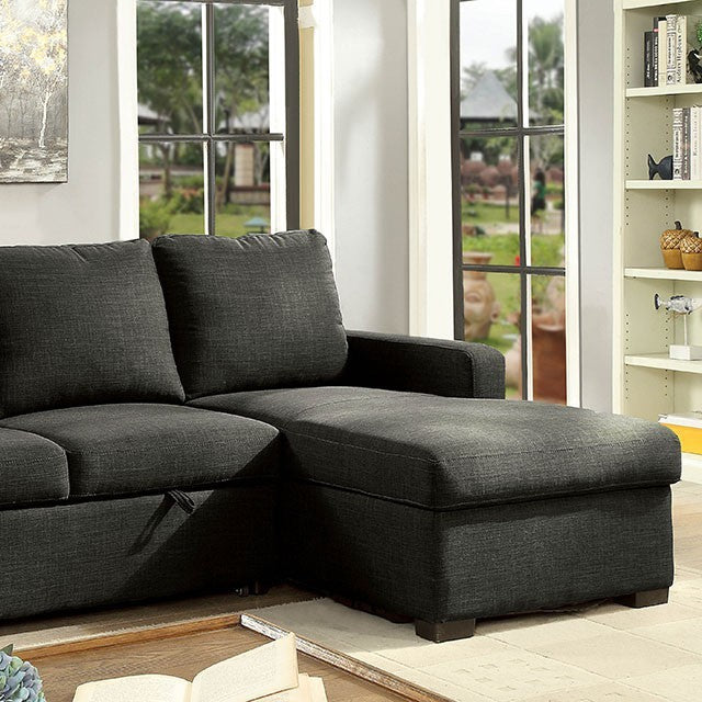 Furniture of America Othman Transitional L-Shape Sectional IDF-6564DG-SEC