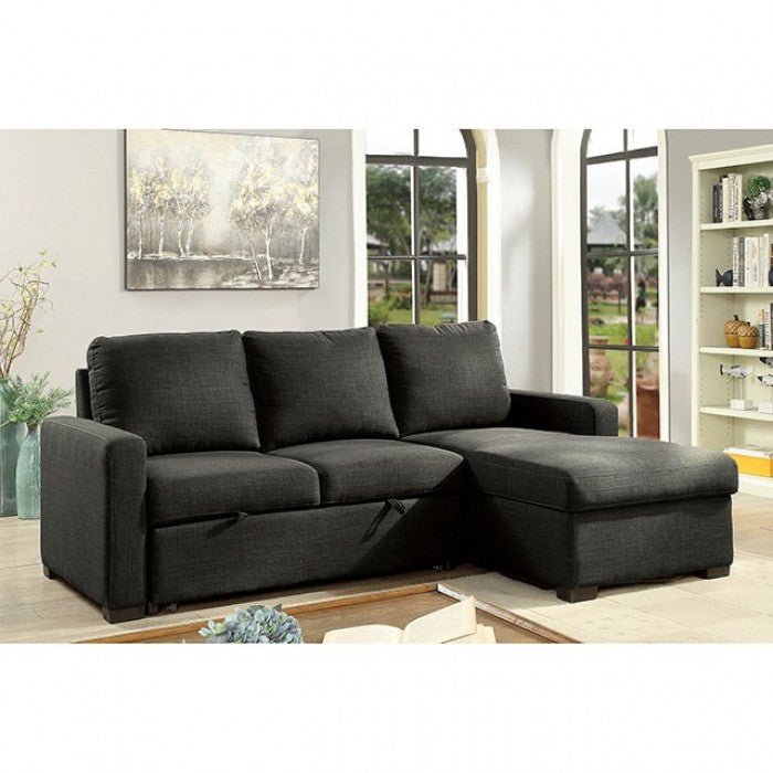 Furniture of America Othman Transitional L-Shape Sectional IDF-6564DG-SEC