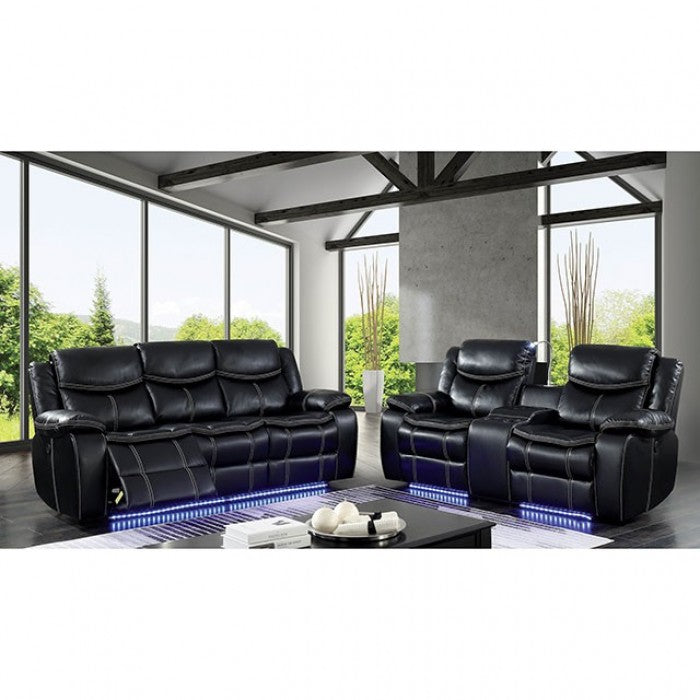 Furniture of America Casey Contemporary Loveseat with LED IDF-6567-LV