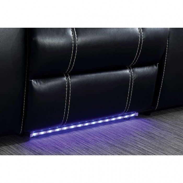 Furniture of America Casey Contemporary Loveseat with LED IDF-6567-LV