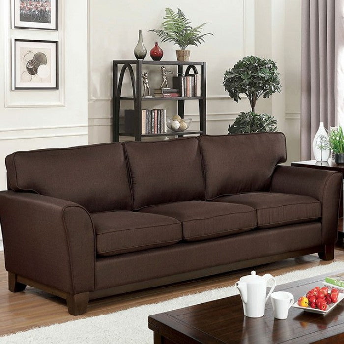 Furniture of America Elgella Transitional Upholstered Sofa IDF-6954BR-SF