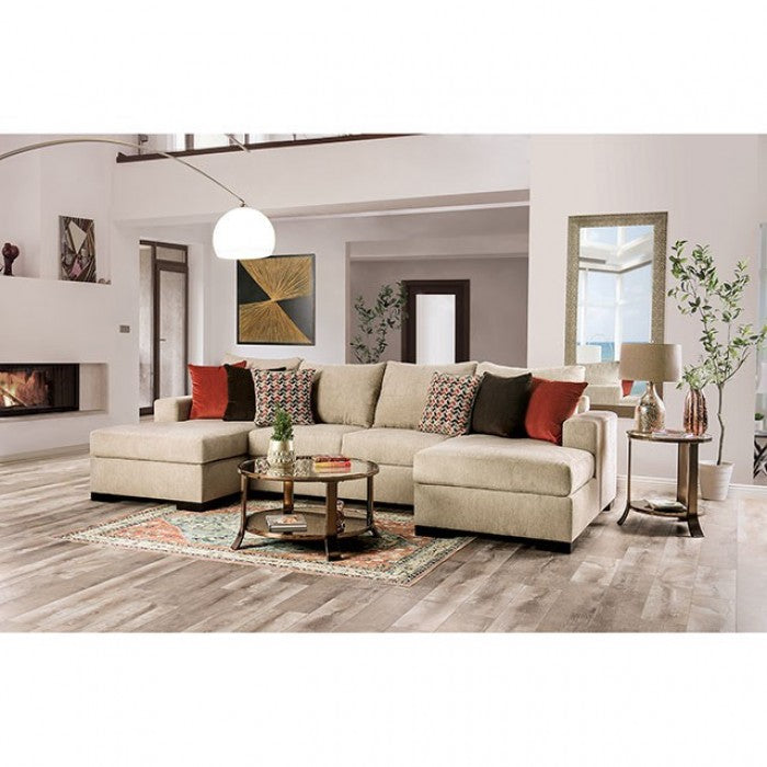 Furniture of America Sandrock Upholstered Sectional IDF-6225-SEC