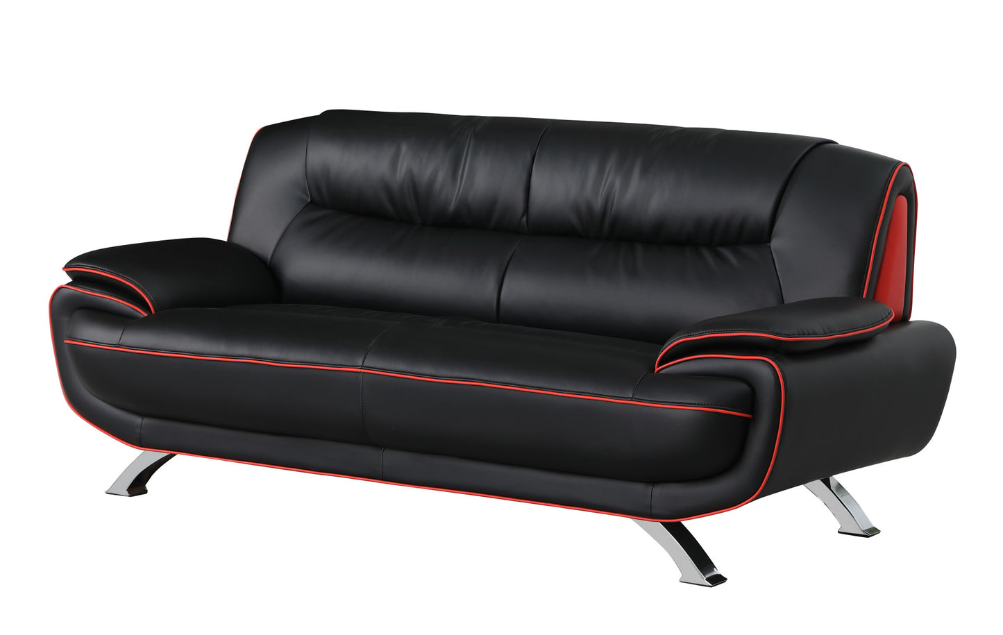 Homeroots 35" Sleek Leather Sofa