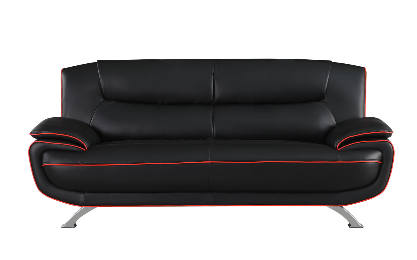 Homeroots 35" Sleek Leather Sofa