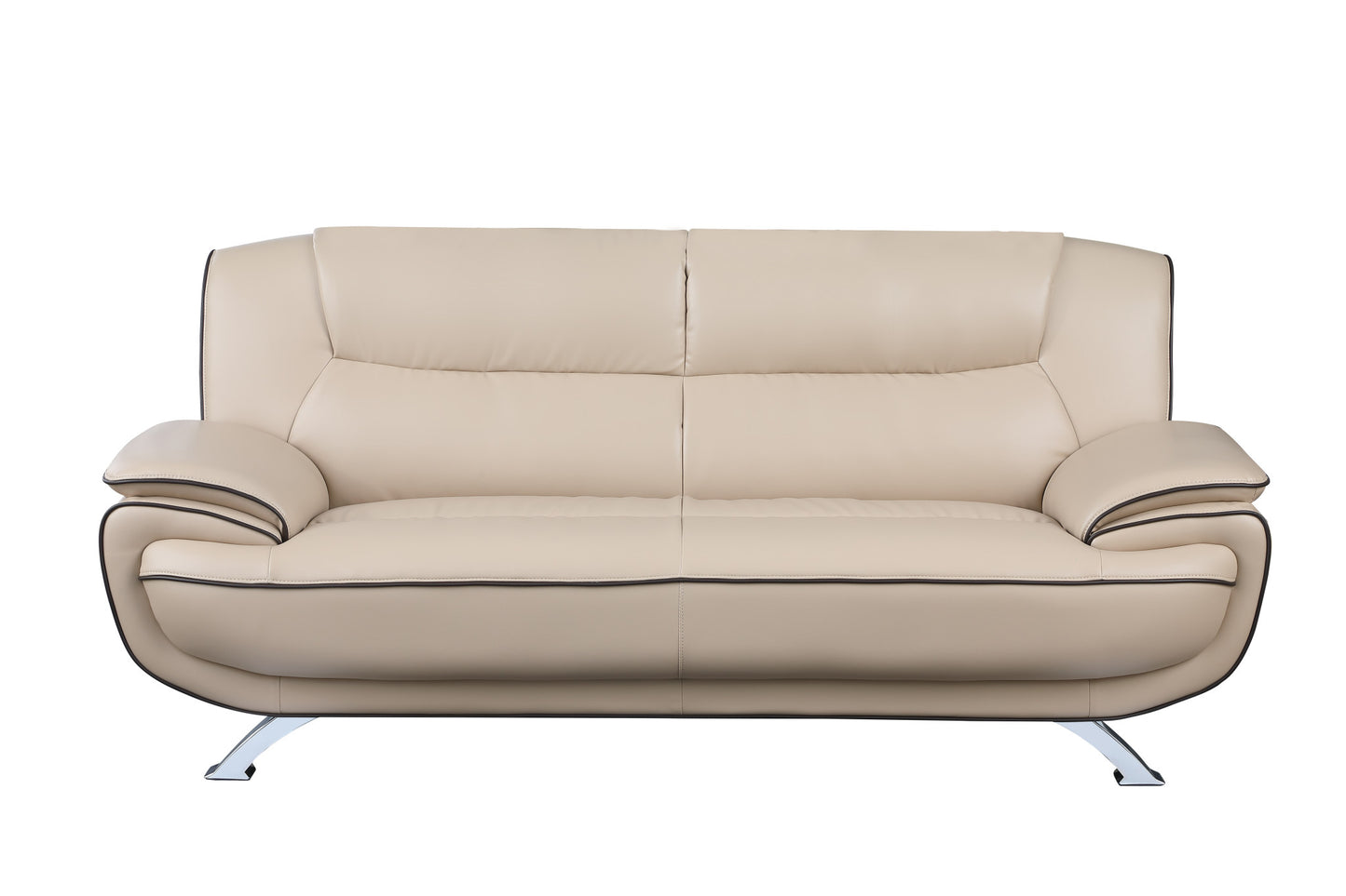 Homeroots 35" Sleek Leather Sofa